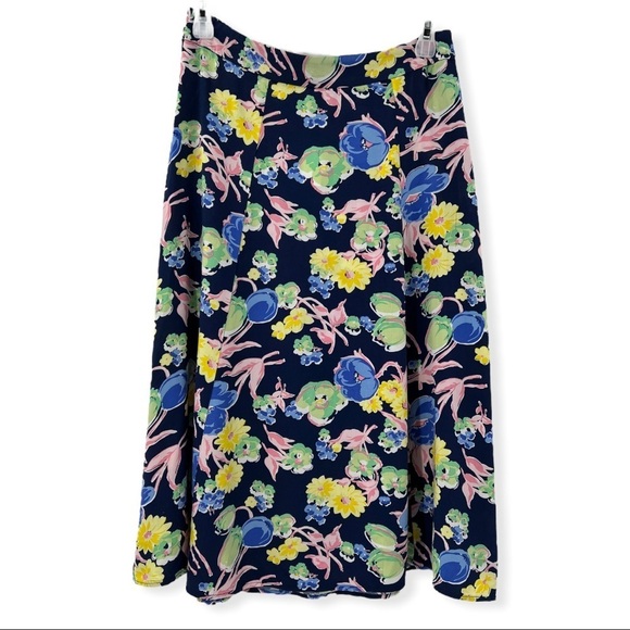 Talbots Floral Skirt Size 4P - Picture 1 of 6